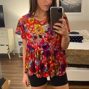 Adorable Floral Urban Top